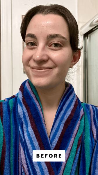 Felbin before applying the Maya Chia The Merengue Melt